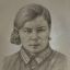 Портрет Жени Крутовой работы Александра Ильина публикуется впервые. 